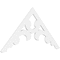 Ekena Millwork Pitch Vienna Architectural Grade PVC Gable Pediment, 60"W x 30"H x 1"P (12/12) GPP060X030X100VIE - alternate 1